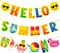 Hello Summer Banner Decorations Hello Summer Birthday Party Decorations Summer Pool Party Banner Decorations for Sun Signs Summer Birthday Beach Pool Party Bunting Garland Banner Decorations